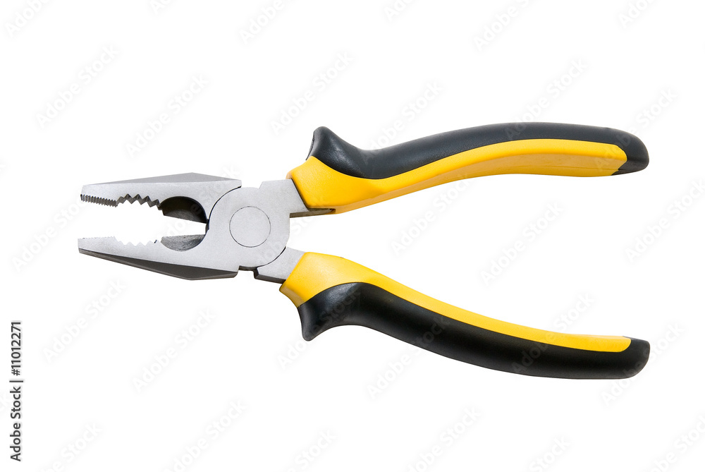 Obraz premium Black and yellow pliers