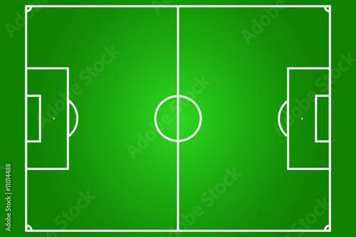 vector of football field, real proportion