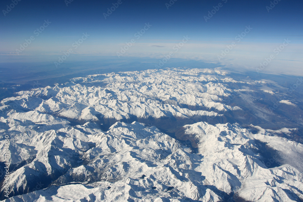 Pyrenees aerial view