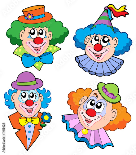 Clowns head collection