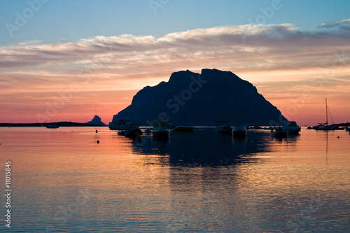 Tavolara Island in the morning