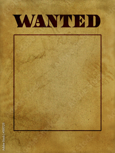 wanted poster photo