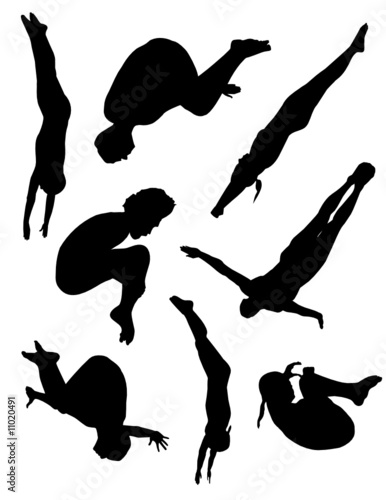 Diving collection vector