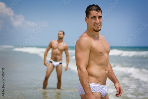 Men at the beach