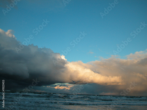 Sonnenuntergang über dem Meer