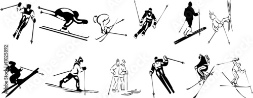 Skiing skiers