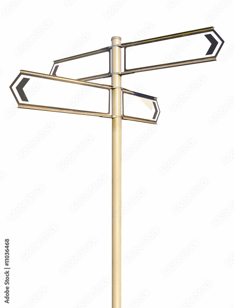 Obraz premium Blank road sign