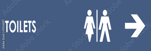 toilet sign (blue)
