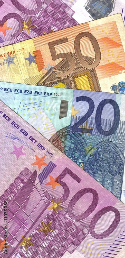 background details four euro banknotes background details four euro banknotes