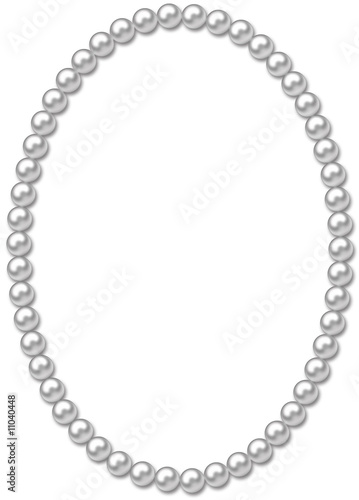 Pearl frame-necklace