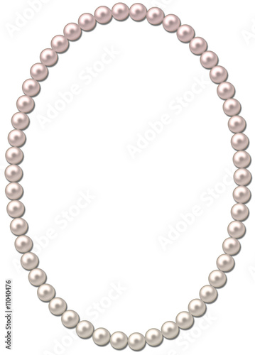 Pearl frame-necklace