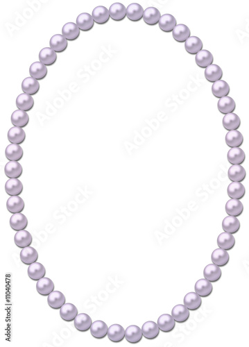 Pearl frame-necklace