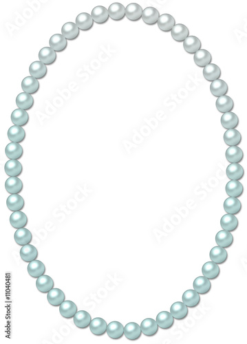 Pearl frame-necklace