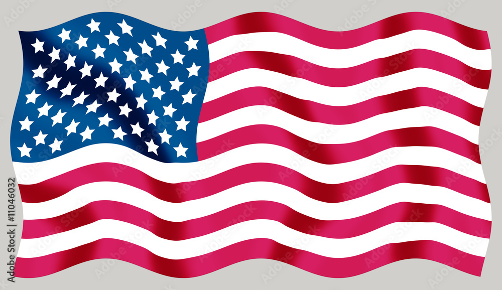 Fototapeta premium USA - flying flag