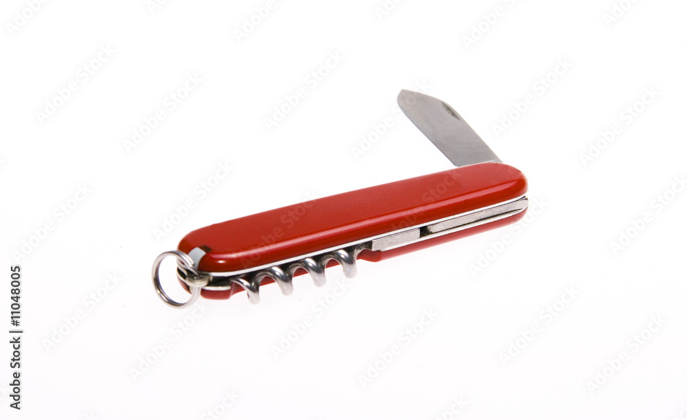Multi purpose pen knife on white background Multi purpose pen knife on white background