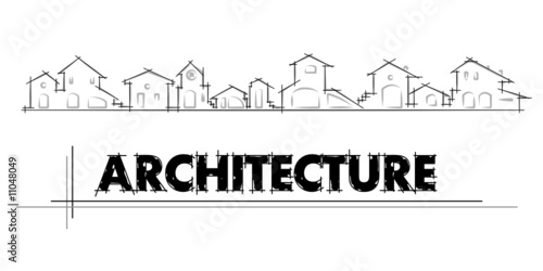 architecture - construction company - vector illustration