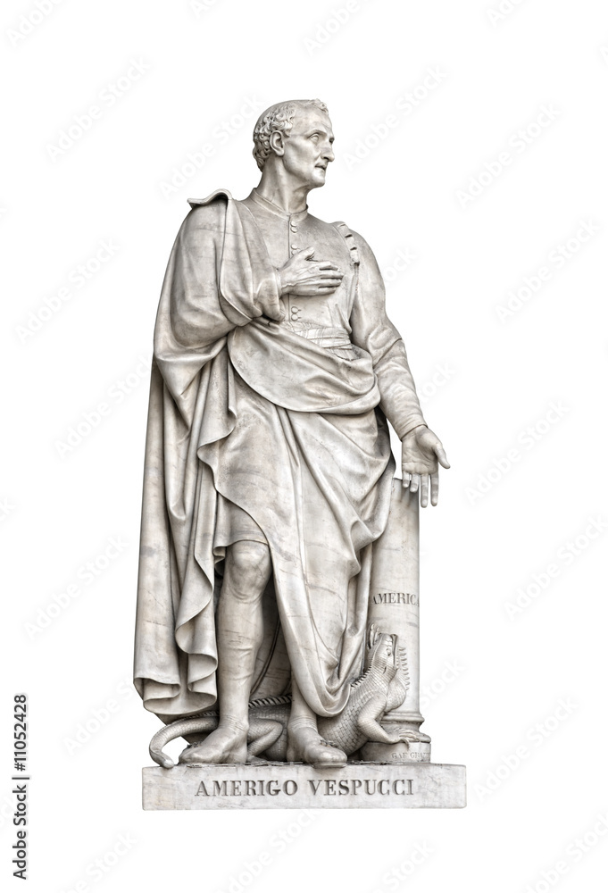Statue of Amerigo Vespucci, the Uffizi Loggia, Florence