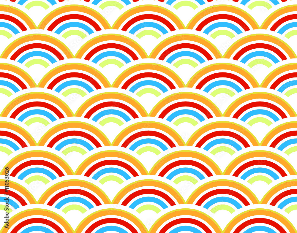 Rainbows seamless pattern Rainbows seamless pattern