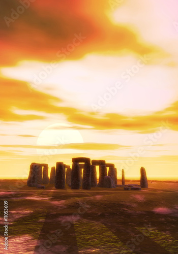 stonehenge tramonto