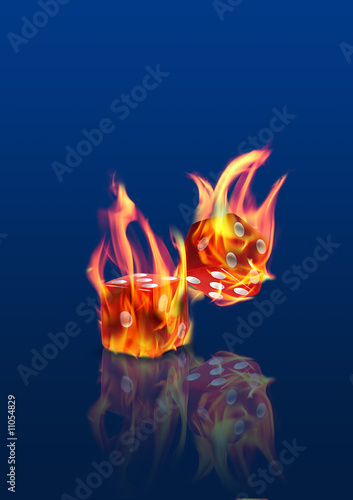 burning dices