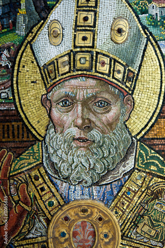 Detail of an old mosaic