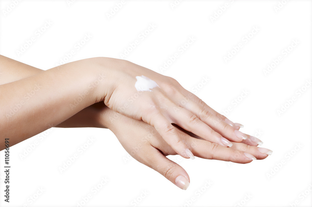 feminine hands and matutinal cream feminine hands and matutinal cream