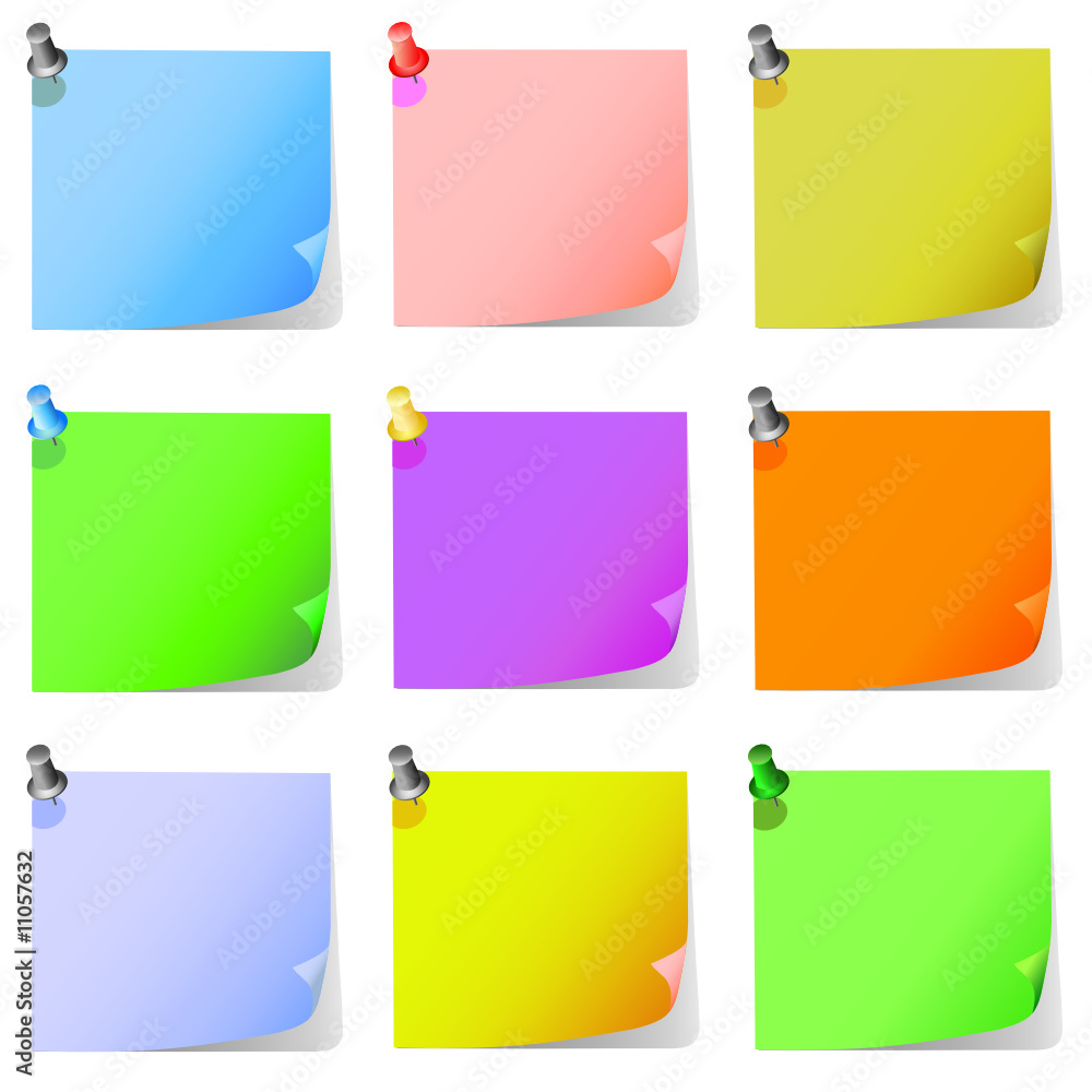 post it, note paper vector post it, note paper vector