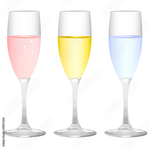 champagne glass vector