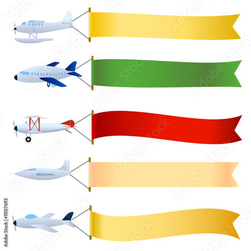 plane with message area set