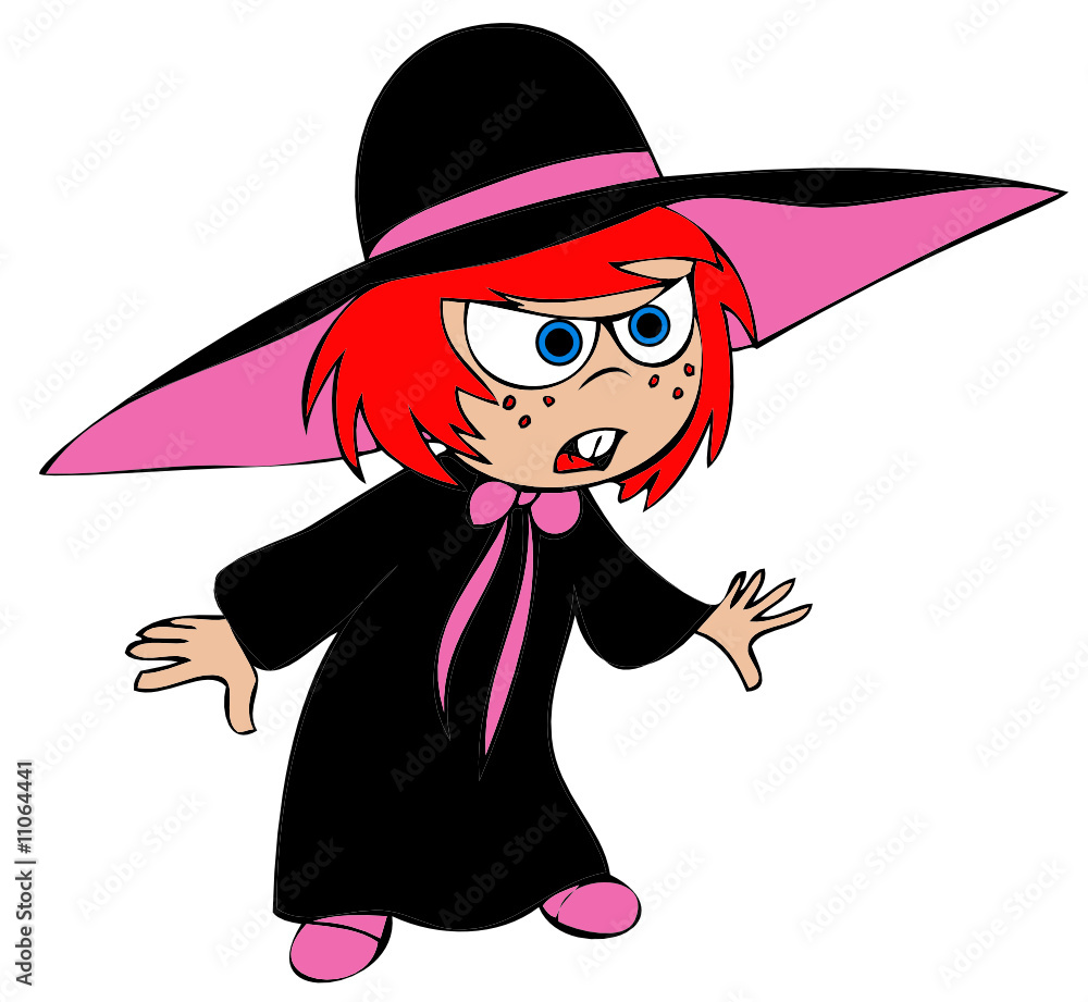 Cartoon witch Magica Cartoon witch Magica