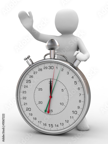 3d person and stopwatch