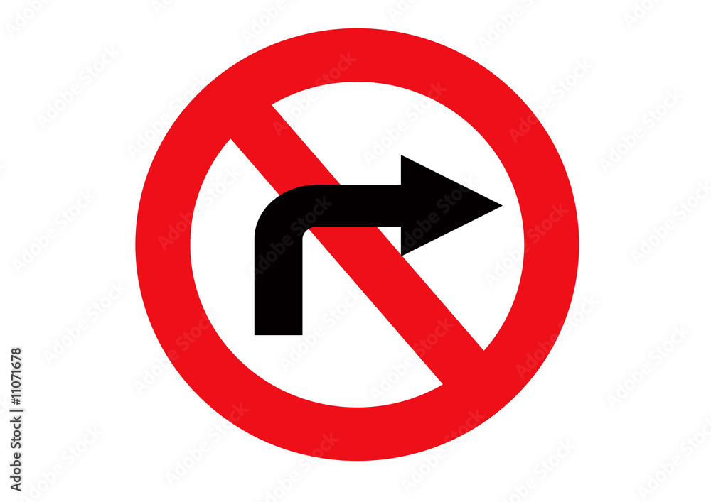 no right turn no right turn