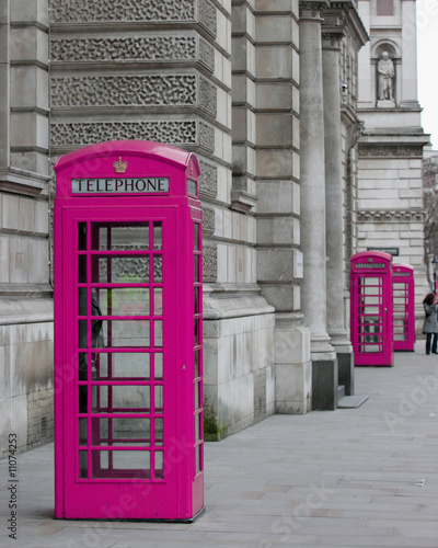 Fototapeta budki telefoniczne w Londynie