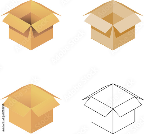 Cardboard Box (open)