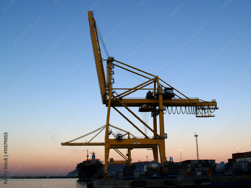 Fototapeta premium Gruas