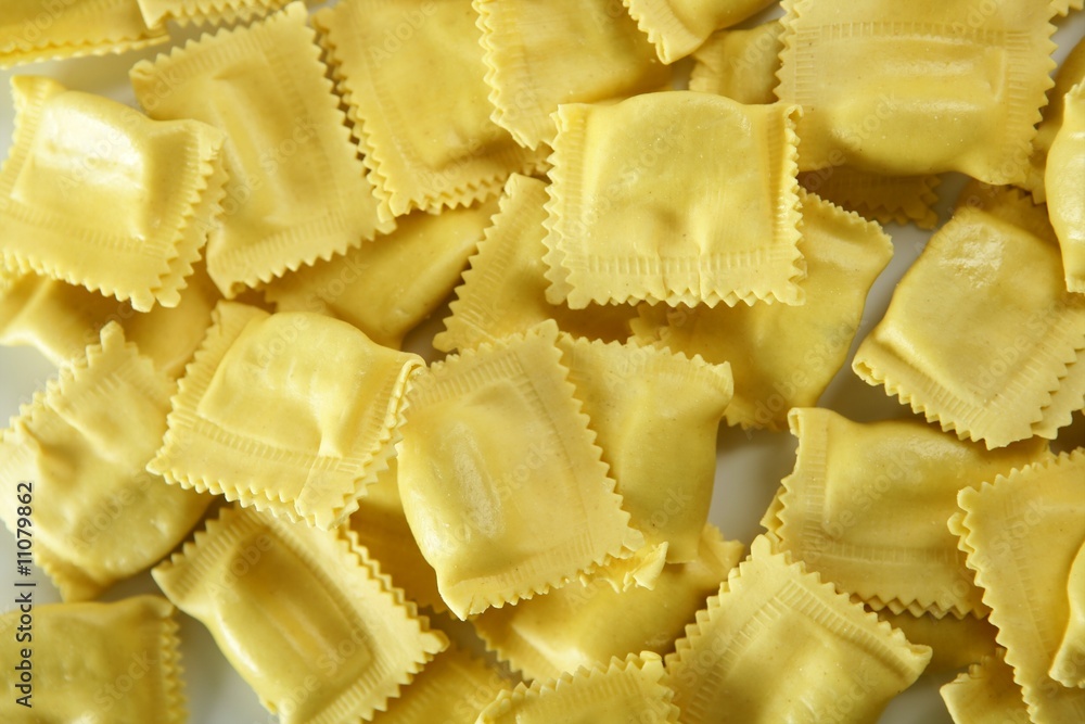 Cheese filled Italian pasta texture Cheese filled Italian pasta texture