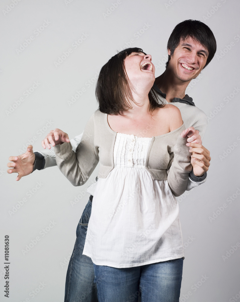 young couple having fun young couple having fun