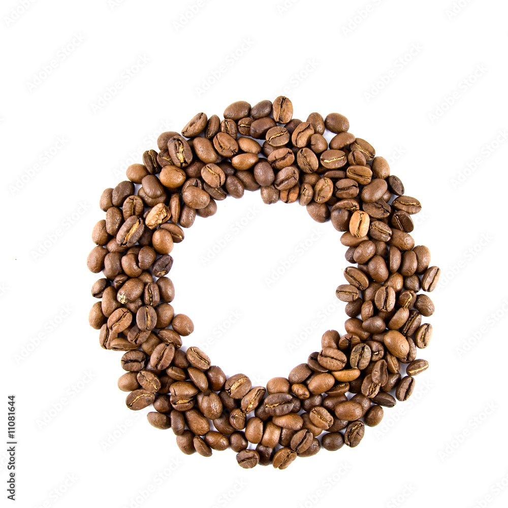 coffee letter isolated on white coffee letter isolated on white