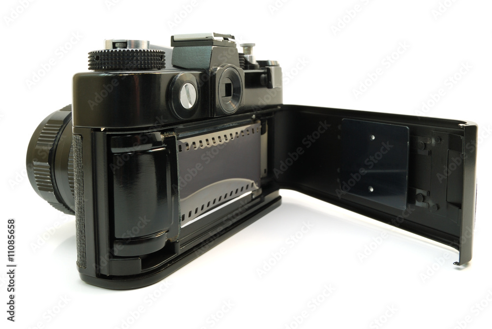 Camera with a film