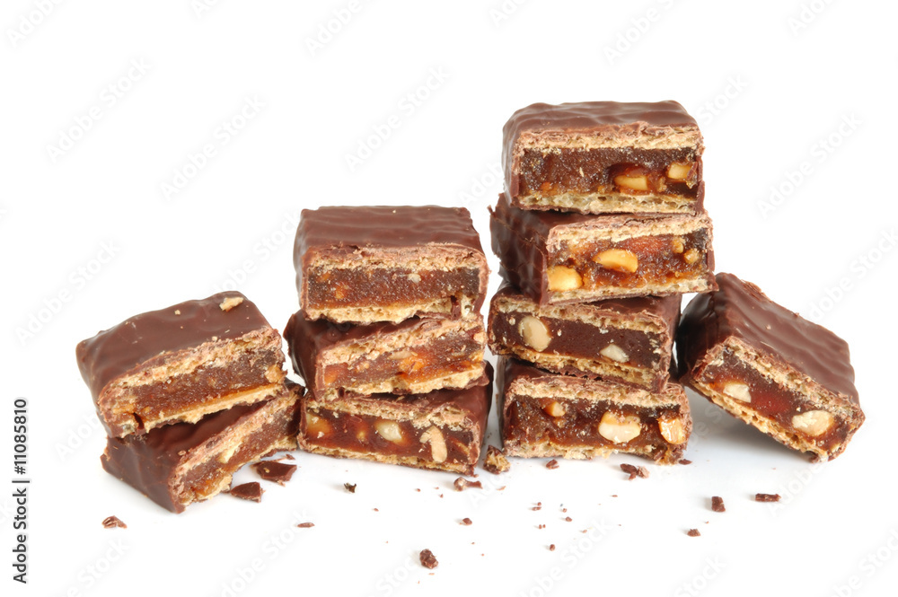 Pile of broken chocolate Pile of broken chocolate