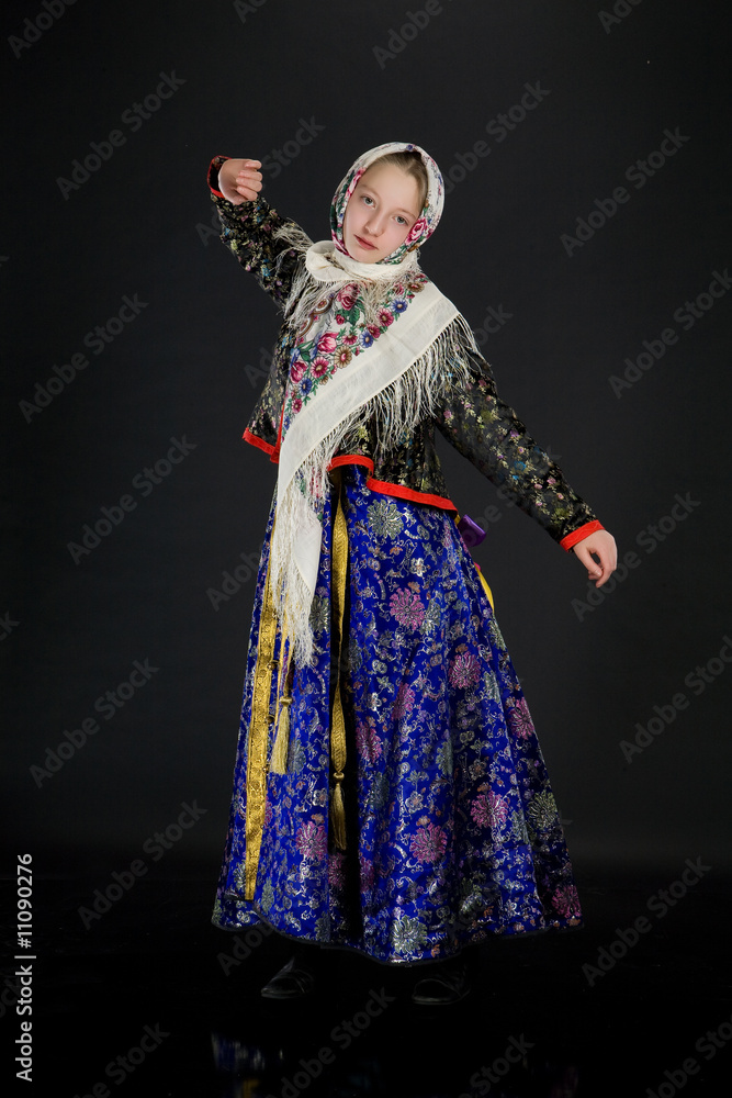 Fototapeta premium Teenaged Girl Dancing