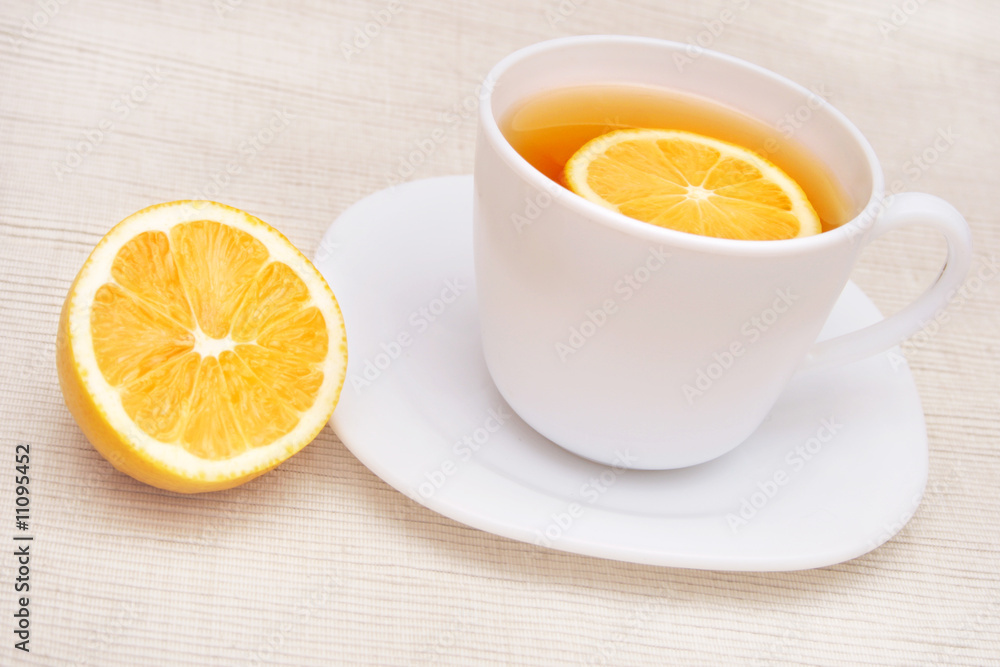 Tea with lemon. Tea with lemon.