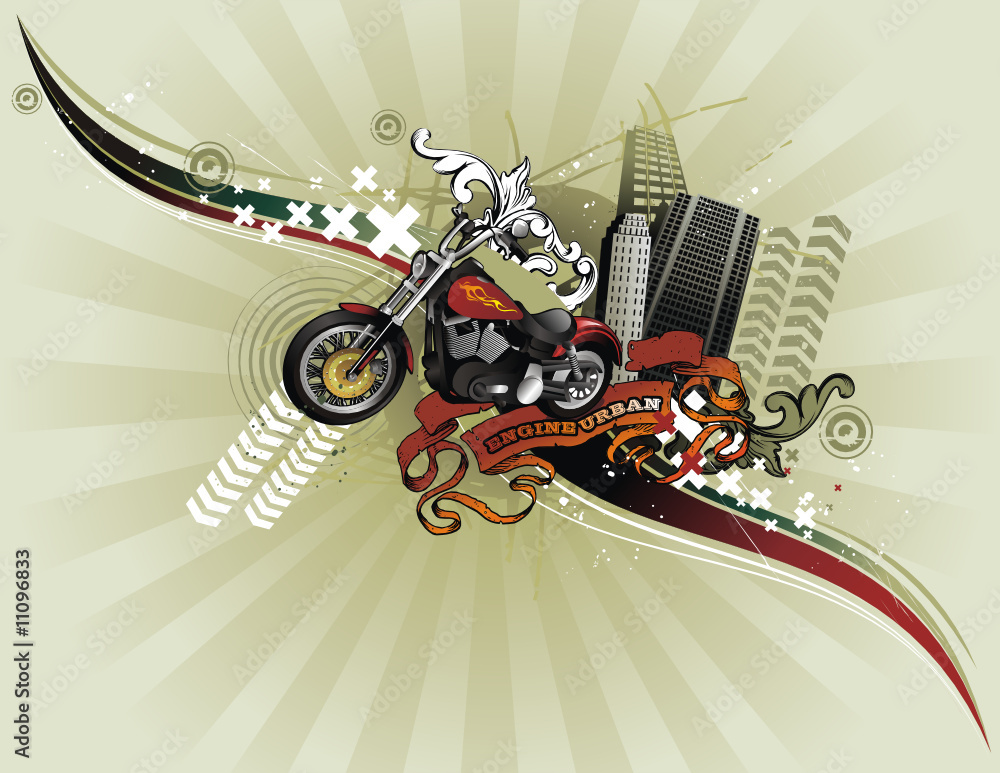 Obraz premium Urban vector composition