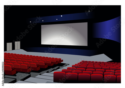 cinema interior vector