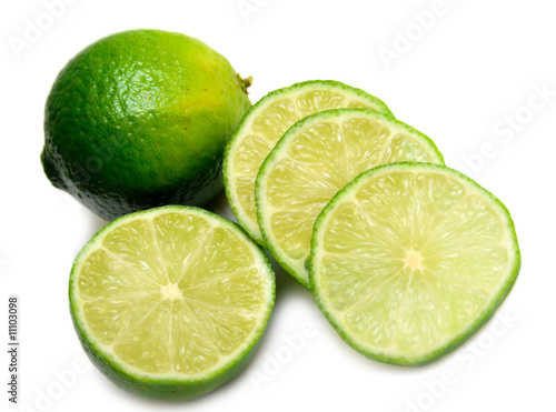 lime on white
