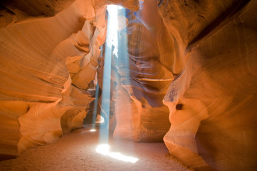 Wandcirkels Bruin Antelope Canyon in Arizona  © Can Balcioglu