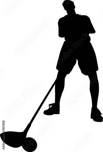 golfer vector silhouettes