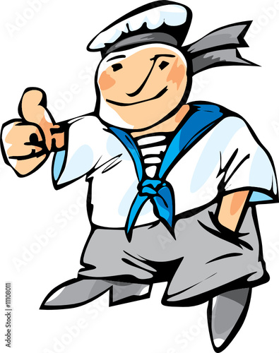 Cheerful seaman