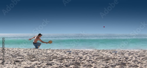 beach tennis photo