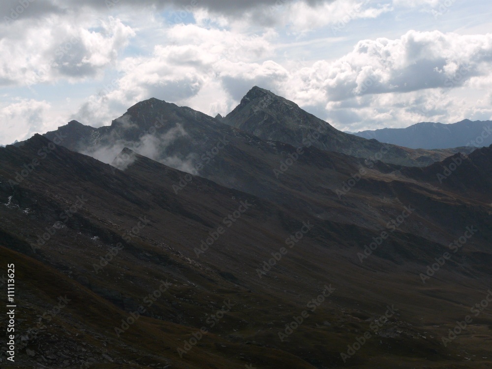 paysage des crêtes du bric bouchet, alpes versant français